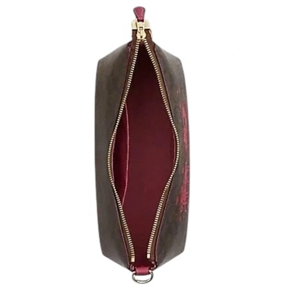 Coach Clara Shoulder Bag CN686 Signature Canvas Horse & Sleigh